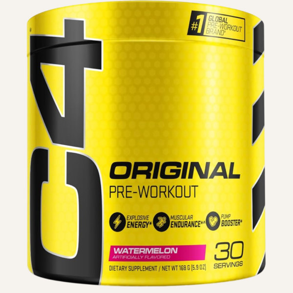 C4 Original Pre-Workout Powder, Watermelon Flavor, 150 mg Caffeine per Serving, 30 Servings