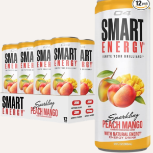 C4 Smart Energy Drink, 200 mg Caffeine, 12 fl oz Cans, 12-Pack