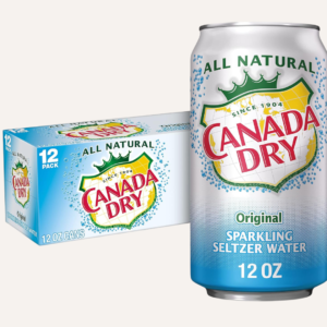 Canada Dry Original Sparkling Seltzer Water,  12 fl oz Cans, 12-Pack