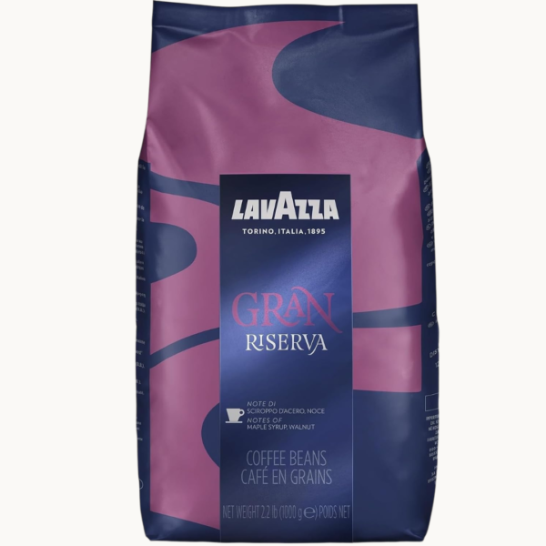 Lavazza Gran Riserva Whole Bean Coffee Blend, Dark Espresso Roast, Rich & Full-Bodied Flavor, 2.2 lb Bag, Italian Coffee